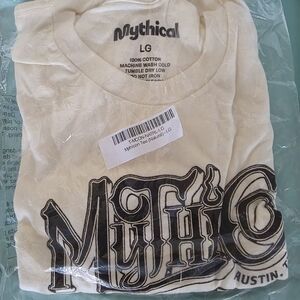 Mythical Cream Graphic T-Shirt Mythicon Austin Good Mythical Morning